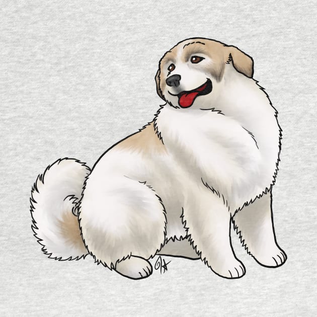 Dog - Pyrenean Mountain Dog - Badger by Jen's Dogs Custom Gifts and Designs